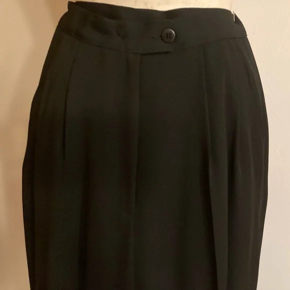 Jones Wear Black Pantsuit with Gold Buttons Mud Century Inspired 80s Powersuit - Picture 11 of 13